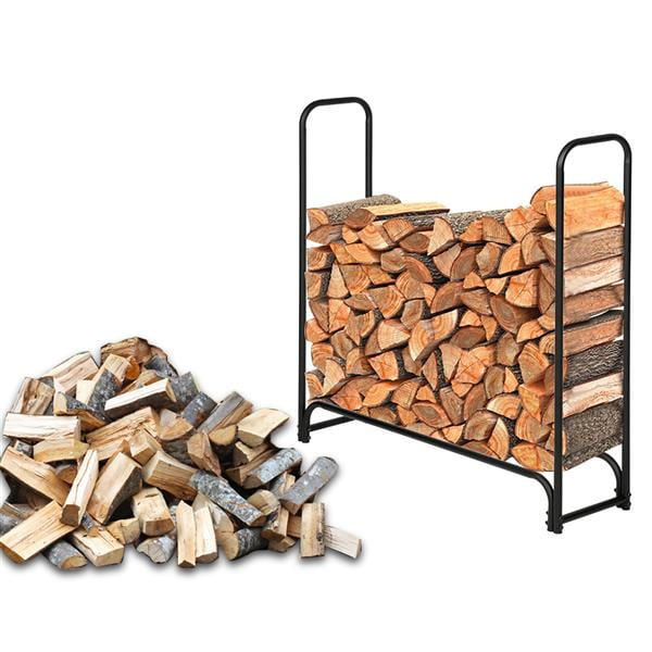 900LBS Firewood Rack Outdoor Indoor, Firewood Holders Firewood Log Rack