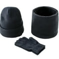 thumbnail image 5 of 3Pcs/Set Mens Beanie Scarf Gloves Set Knit Winter Fleece Lining Thick Hat, 5 of 8