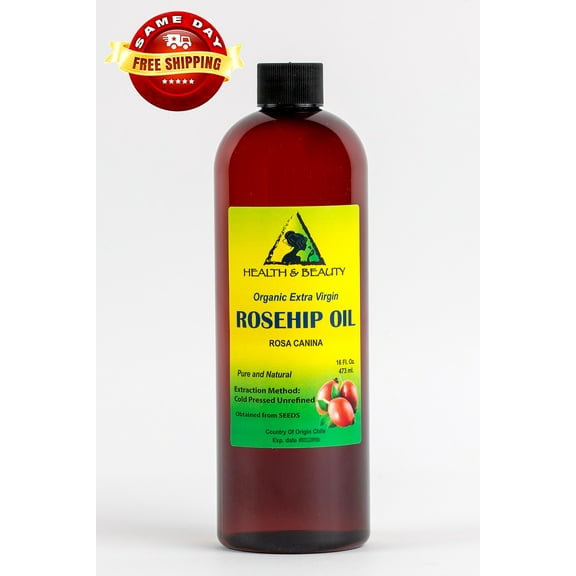 ROSEHIP SEED OIL UNREFINED ORGANIC EXTRA VIRGIN COLD PRESSED PREMIUM PURE 32 OZ