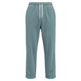 thumbnail image 6 of Men's Corduroy Casual Pants Fashion Wide Leg Trousers Straight Sweatpants Elastic Waist Drawstring | Zenithor,Light Blue XL, 6 of 8