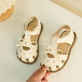 thumbnail image 4 of Otqutp Party Footwear for Baby Girls Summer Casual Soft Bottom Cute Bowknot Princess Shoes Beach Baotou Sandals for 3 to 12 Years, 4 of 5