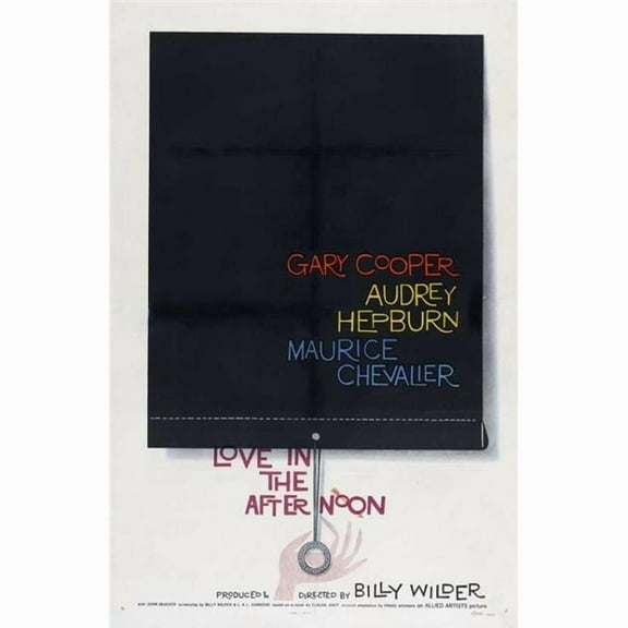 Pop Culture Graphics MOVGI3746 Love in The Afternoon Movie Poster Print, 27 x 40