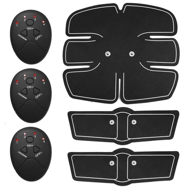 facefd 6 Pcs/Set 6 Mode Workout Muscle Trainer Training Gear Stimulation Musculation Belt Fat Burning Body Fitness