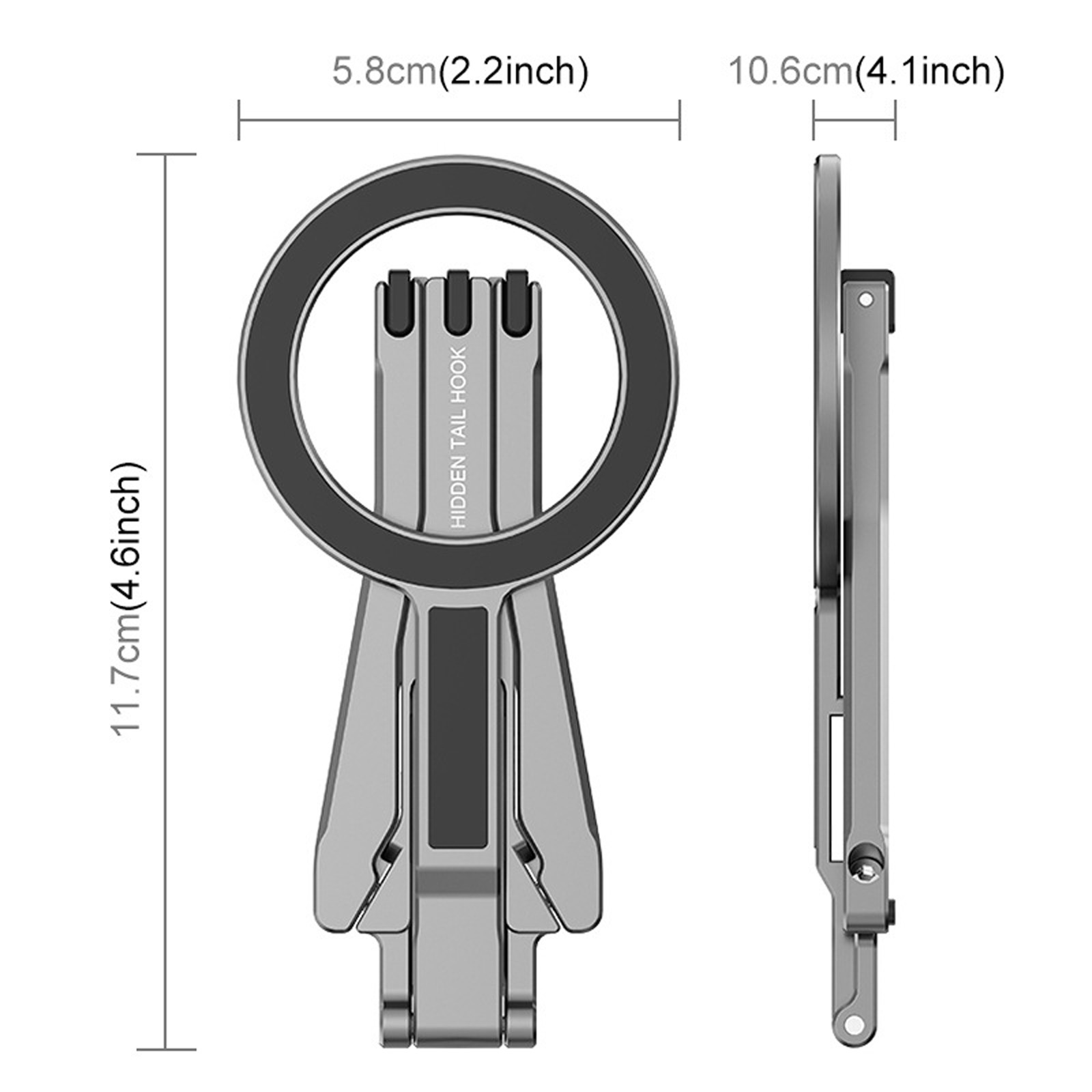 Phone Stand Aluminum Foldable Multiple Functional Tripods With Cold Shoe Mount Not Slip Base for Phones 12 16