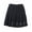 Black, variant on ZAXARRA Women High Waist Gothic Punk Mini Skirts Cross Pattern Mini Pleated Skirt