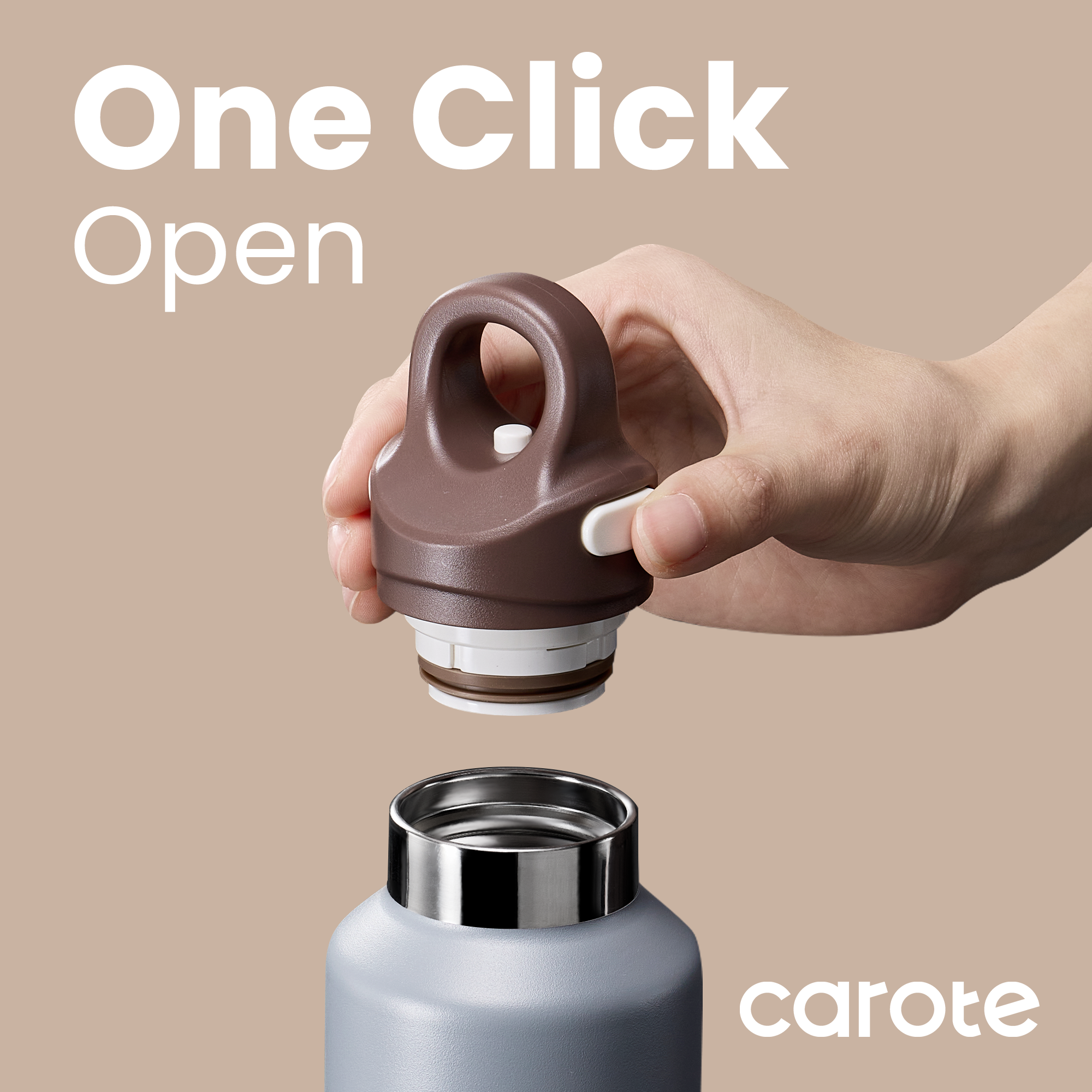 Carote 2-Pack 20 oz Insulated Stainless Steel Water Bottles photo 2