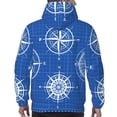 thumbnail image 7 of Lsque Compass Pattern Casual Men's Hoodie,Hooded Sweatshirt with Kangaroo Pocket,Pullover Hoodie-Medium, 7 of 7