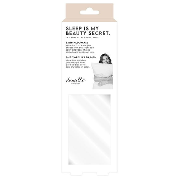 Taie d'oreiller en satin Danielle Creations - Blanc Taie d'oreiller en satin