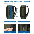 thumbnail image 6 of Expandable Carry on Backpacks Full Open Laptop Backpack with Wet Pocket Spirit Airlines Personal Item Bag for Men Women Business Travel, Dark Green, 6 of 6