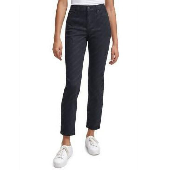 MSRP $79 Calvin Klein Jeans Mid Rise SlimvLogo Pant Black Size 27