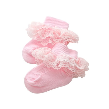 

Jxzom Baby Girls Boys Cotton Socks Cute Eyelet Frilly Lace Baptism Socks Birthday Gift for Infants