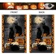 thumbnail image 5 of Shmbada Halloween Cat Garden Flag 12x18 Vertical Double Sided Trick or Treat Pumpkin Fall Holiday Outside Decorations Burlap Yard Flag, 5 of 7