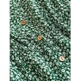 thumbnail image 5 of Women's Boho All Over Print Peplum V neck Short Sleeve Multicolor Plus Size Blouses 0XL (12), 5 of 5
