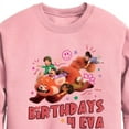thumbnail image 2 of Disney Turned Red - Celebration - Birthdays 4 Eva - Youth Crewneck Fleece Sweatshirt, 2 of 4