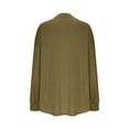 thumbnail image 3 of Shacket for Women 2024 Womens Waffle Knit Shacket Jacket Oversized Boyfriend Casual Long Sleeve Button Down Shirts Blouses Womens Shacket Fall Clearance Sale, 3 of 8