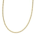thumbnail image 3 of Auriga Fine Jewelry 10K Yellow Gold Polished Flat Oval Link Necklace for Women 20", 3 of 6