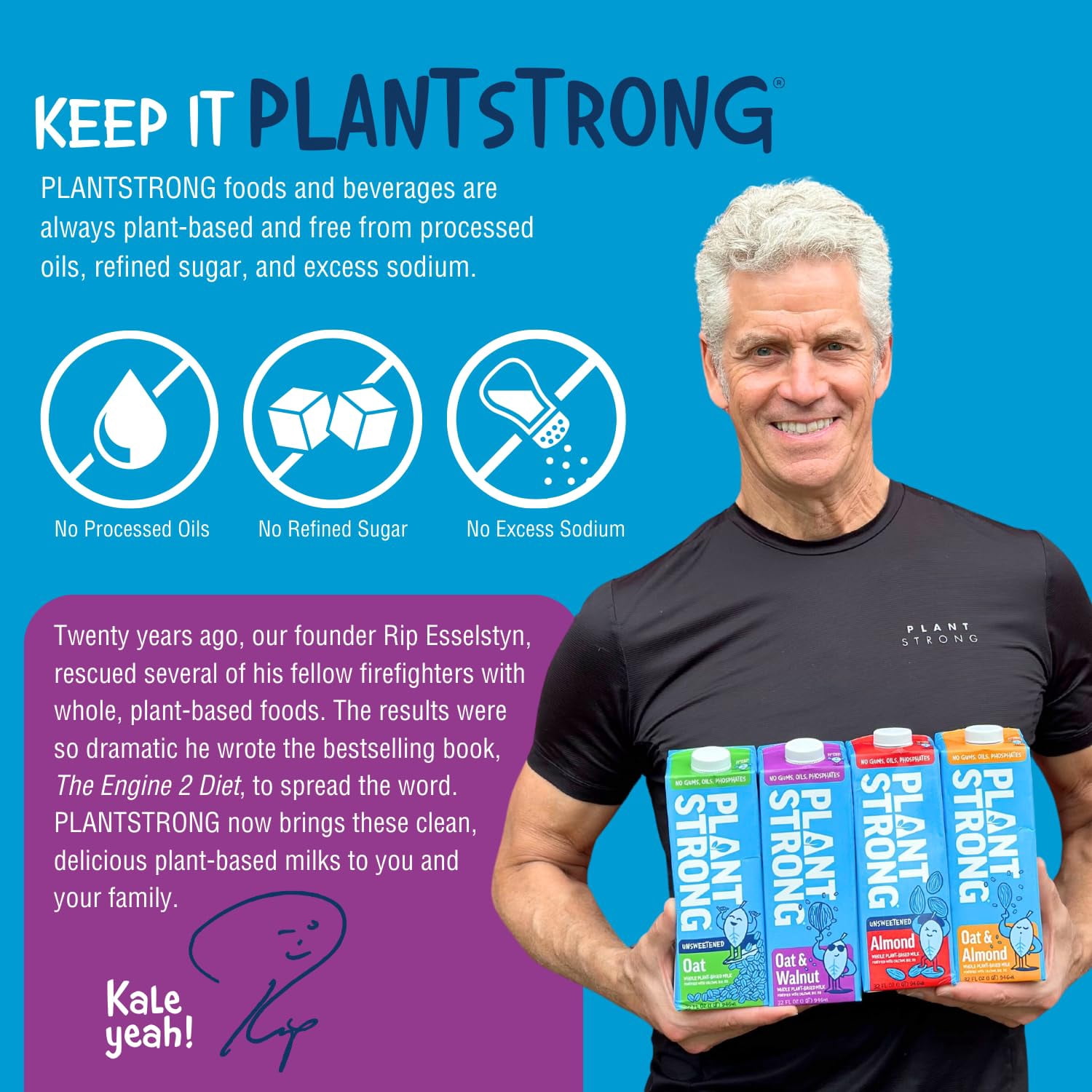 (Pack Of 6) Plantstrong Milk Oat & Walnut 32 Fo