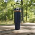 thumbnail image 2 of Ozark Trail 30oz Vacuum-Insulated Stainless Steel Dual Lid Insulated Tumbler, Double Wall Vacuum Insulated Travel Tumbler with Sip & Chug Lid, Blue Cove, 2 of 19