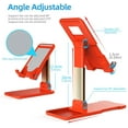 thumbnail image 4 of Support de Téléphone Cellulaire Ajustable pour Bureau, Supports Pliables pour Tablette Support de Téléphone Intelligent Portable Compatible avec Samsung Galaxy iPad Mini iPhone 11 X Xr TP Max Téléphone Intelligent Kindle Tablettes, 4 of 6