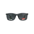 thumbnail image 2 of Mens Bamboo Wood Arm Plastic Horn Rim Hipster Sunglasses Slate Black, 2 of 4