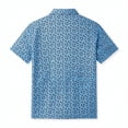thumbnail image 4 of Byoo Little Boys Tshirt Tennis Racket Print Short Sleeve Polo Shirt Casual Sports T-Shirt,Blue, 4 of 5