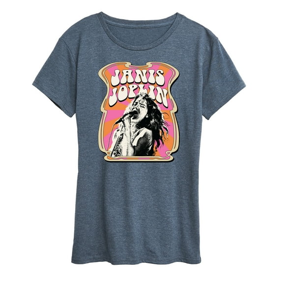 Janis Joplin - Poster Style - Women's Short Sleeve Graphic T-Shirt