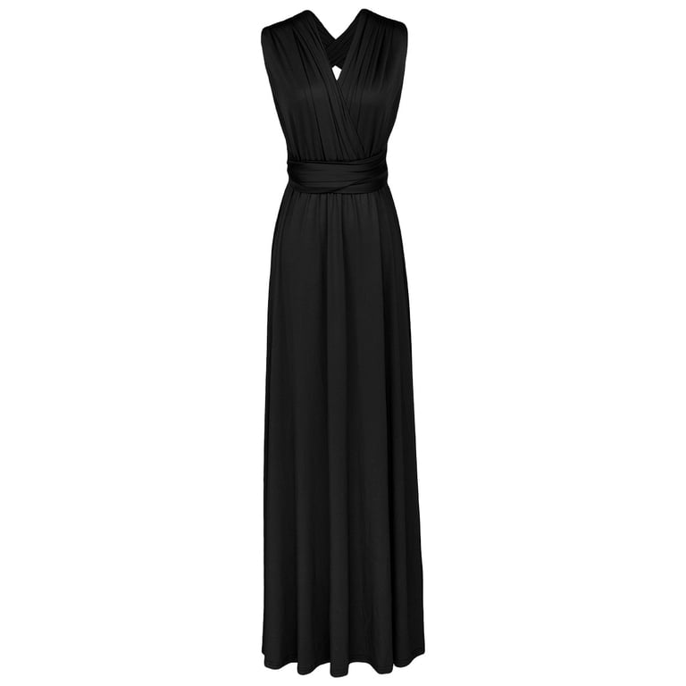 FYMNSI Women Transformer Evening Long Prom Dress Infinity Floor Length Dresses for Bridesmaids Multiway Wrap Convertible Dresses Black L - Walmart.com FYMNSI Women Transformer Evening Long Prom Dress Infinity Floor Length Dresses for Bridesmaids Multiway Wrap Convertible Dresses Black L - Walmart.com