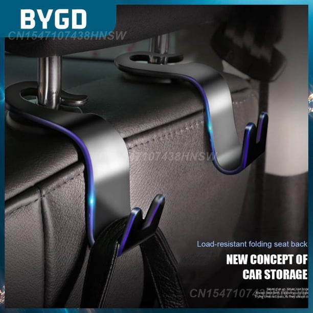 Durable Car Hanger Bag Organizer Holder 20kg Load-bearing Universal Portable Car Seat Hook Car Back Seat Hooks4pcsUnited States He Qiyong unisex