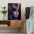 thumbnail image 5 of UXIEQU Masquerade Face Diamond Canvas Wall Art 15.75x11.81 Inches, 5 of 8