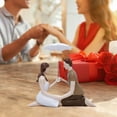 thumbnail image 6 of Valentine Couple Under Umbrella Resin Figurine with Warm LED Light, Romantic Wedding Centerpiece or Mantel Decoration, Heartfelt Anniversary and Valentine’s Day Gift for Her or Him, 6 of 6