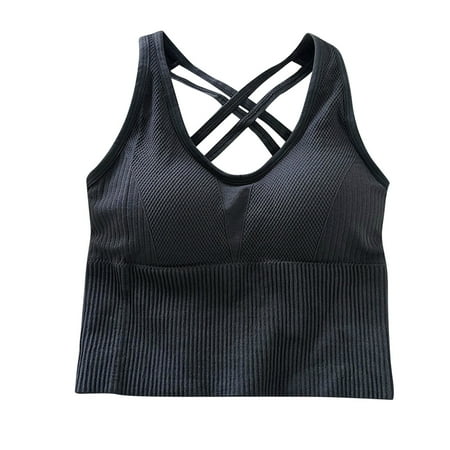 

Women Sports Bras Padded Workout Tops Support Crop Tops Bralettes