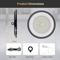 thumbnail image 4 of 6 Pack 300W UFO LED High Bay Light 45000LM 6000K Daylight Super Bright IP65 Waterproof Commercial Lighting with 5FT US Plug for Warehouse Garage Factory Barn Workshop, 4 of 9