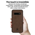 thumbnail image 3 of Nalacover Case for Samsung S10,Slim Luxury Premium PU Leather Non-Slip Grip Shockproof Bumper Anti-Scratch [ with Tempered Glass Screen Protector ] Cases for Samsung Galaxy S10, Brown, 3 of 8