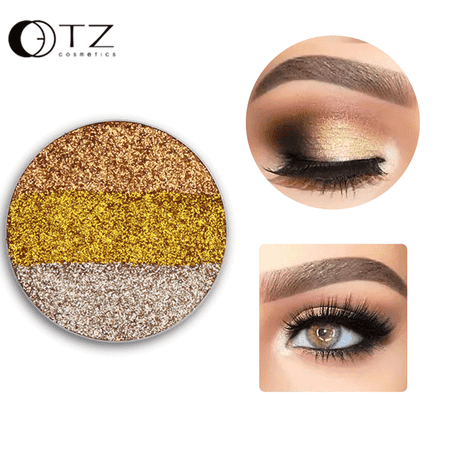 - Lowestbest Women's Glitter Diamonds/Waterproof Single Eyeshadow Palette, Beauty 2# Shimmer Eyeshadow Singles for Makeup, Cosmetic Eye Shadow Loose Powder for Ladies(Three Colors)