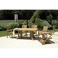 thumbnail image 2 of Compamia Marina Chaise de Salle à Manger de Patio avec Accoudoirs, Brun Teck, 2 of 3