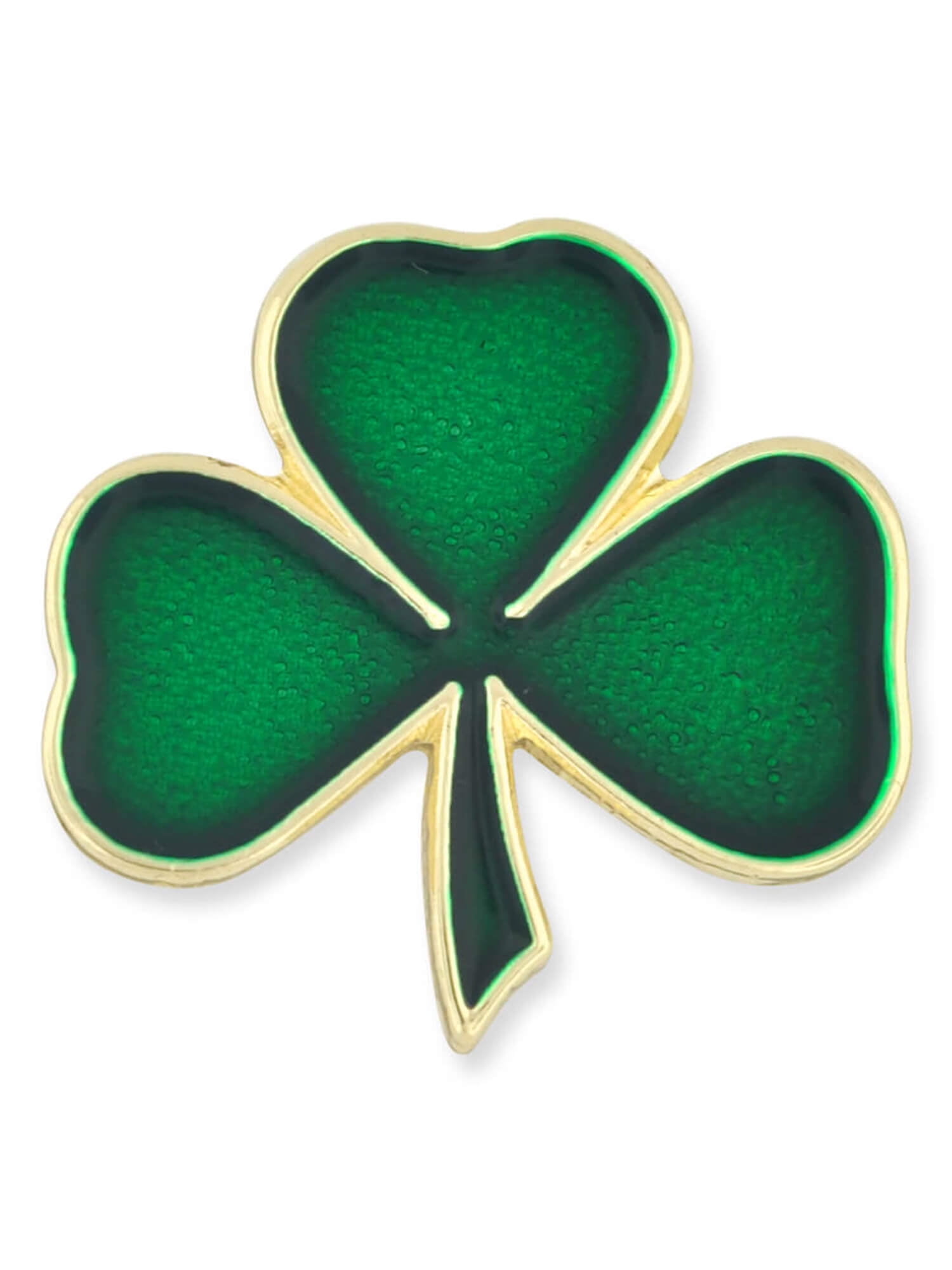PinMart's Lucky Green Shamrock 3 Leaf Clover St. Patrick's Day Enamel
