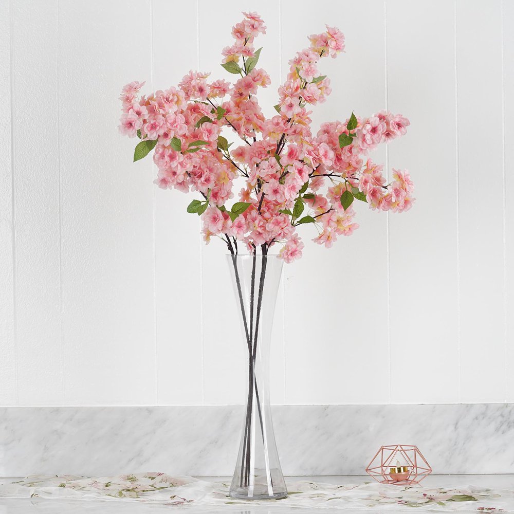 Efavormart 4 Bushes 40" Tall Silk Artificial Flowers Faux Cherry