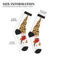 thumbnail image 3 of Pofeuu Christmas Gnomes In Leopard Print Crew Socks, Adult Running Hiking Socks for Youth and Adult, 3 of 7