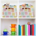 thumbnail image 6 of Yayeee Canvas Storage Basket with Handles for Shelves Fabric Bins Closet Organizer, Cute Gummy Bears Pattern, 6 of 8