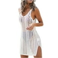 thumbnail image 4 of Babysbule V Neck Loose Sleeveless Bathing Suit, Swimwear Cover-Ups (Women's), 4 of 5