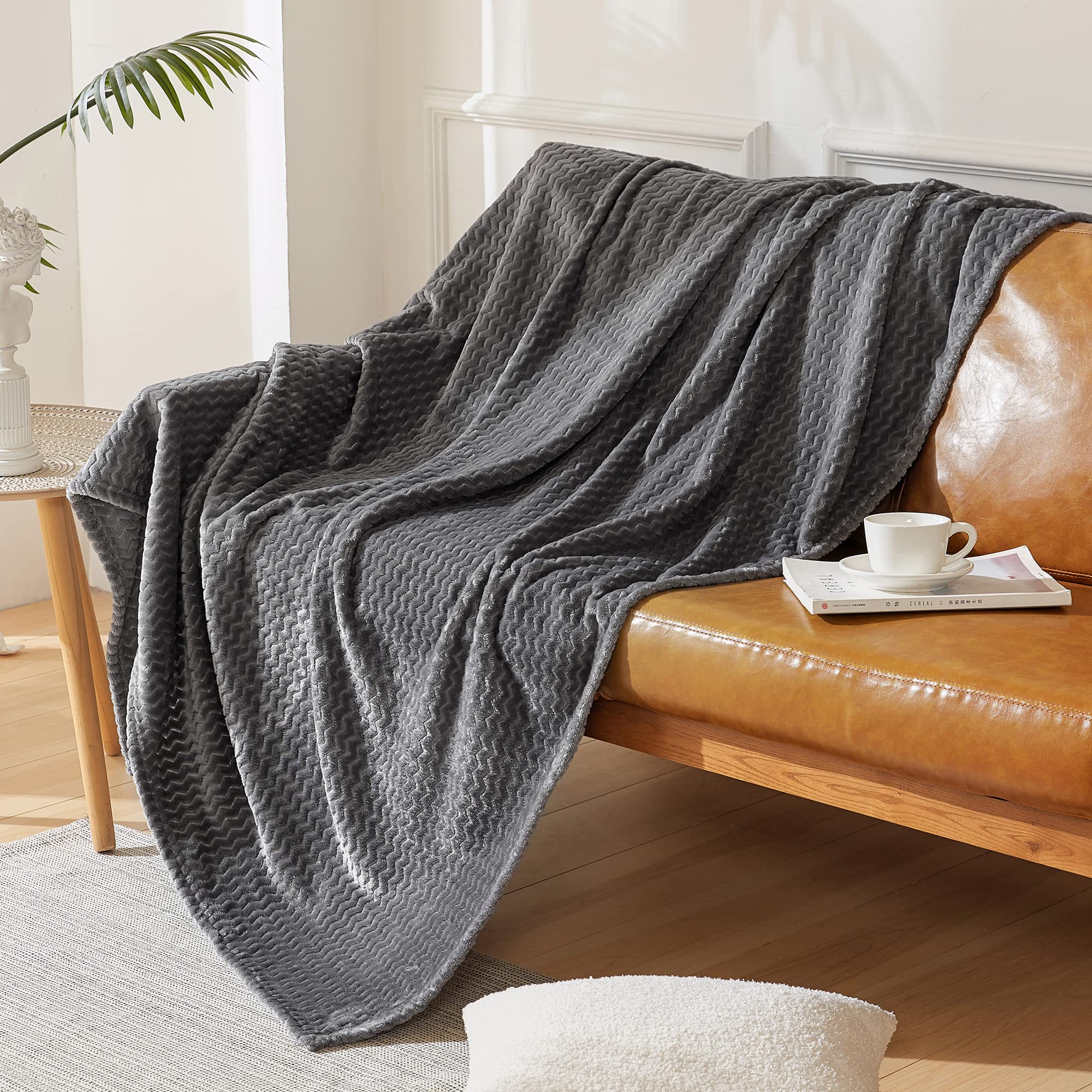 BEDELITE Fleece Throw Blankets - Ultra Modern Grey Throw Blanket - Super  Cozy Luxurious Microfiber Blanket for Sofa and Bed, Reversible Soft Blanket  for All Season - Walmart.com