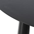 thumbnail image 5 of MAYEERTY 67x33.5x30 Modern Oval Dining Table, Contemporary Home Wood Kitchen Table, Black, 5 of 8