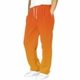 thumbnail image 2 of BRGZLK Boys Pants Gradient Color Loose Sweatpants Open Bottom Casual Elastic Waist Sport Joggers Pants with Side Pockets Orange 12-13 Years, 2 of 5