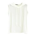 thumbnail image 2 of White Womens Tops Women's Summer Sleeveless Hooded Tank Top T Shirt for Athletic Relaxed Breathable Shirts for Women, 2 of 6