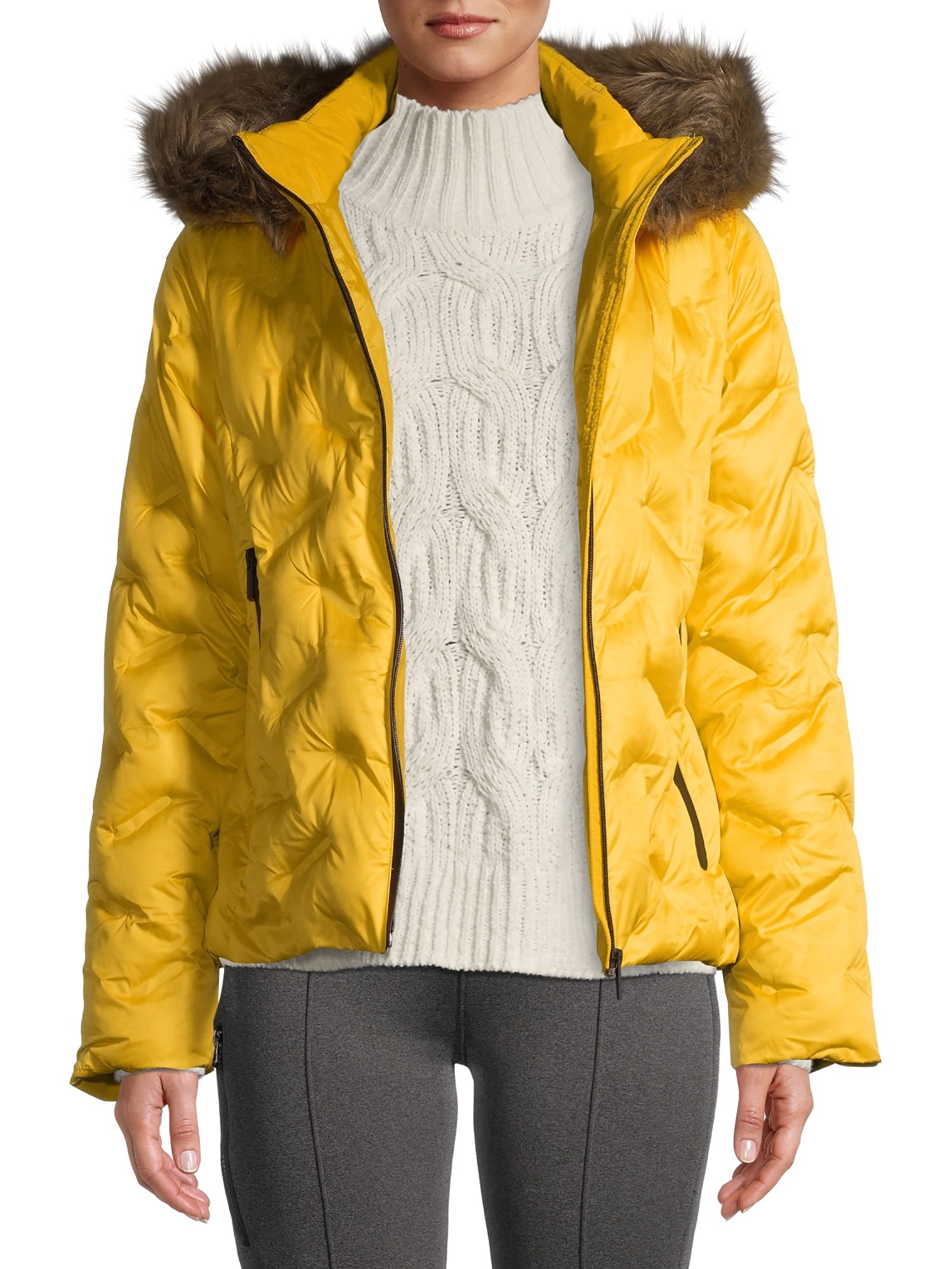 Swiss Tech Long Sleeve Relaxed Fit Logo Printed Quilted Snowboard