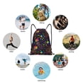 thumbnail image 6 of Sikiie Rainbow Jellyfishes Drawstring Backpack Drawstring Bags, Draw String Back Bag for Sports, Gym, Travel, Swimming, Beach-Small, 6 of 6