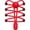 Blaze Red, variant on Bread Locks Elastic No Tie Shoelaces for Kids & Adults | 63" Adjustable Laces for Running, Training, Sneakers, Shadow Black
