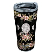 Tervis Floral Moon Phases Triple Walled  Insulated Tumbler Travel Cup Keeps Drinks Cold & Hot, 20oz, Stainless Steel