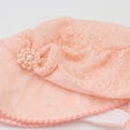 thumbnail image 2 of PEACNNG Newborn Baby Hat Baby Girls Adjustable Hat Princess Lace Bow Bonnet Infant Hats Baby Sun Cap Summer Toddler Caps 0-3 Years, 2 of 5