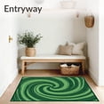 thumbnail image 3 of ODIKA 3'x5' Machine Washable Non-Slip Area Rug, Windstorm Greeting Visitor Reception High Traffic Rug, Green, 670182, 3 of 7